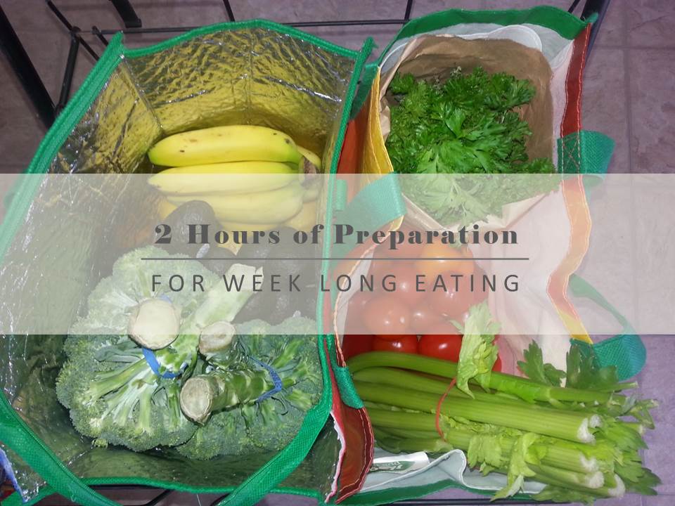 2 Hours of Preparation for Week Long Eating