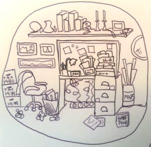 clutter in the office cartoon
