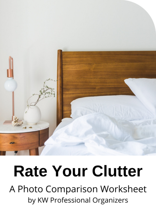 Rate Your Clutter photo comparison worksheet