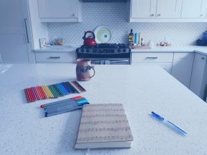 Journal with Markers in a Kitchen - Samantha Kristoferson - Kitchener Waterloo