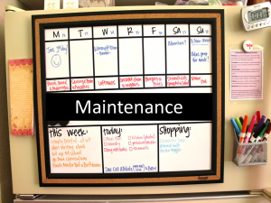Meal Planning Fridge Weekly Schedule
